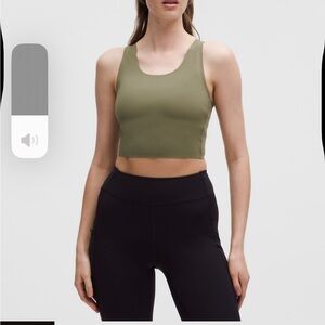 Lululemon - NWT - Fast and Free Tank Light - Olive Green Tank Top